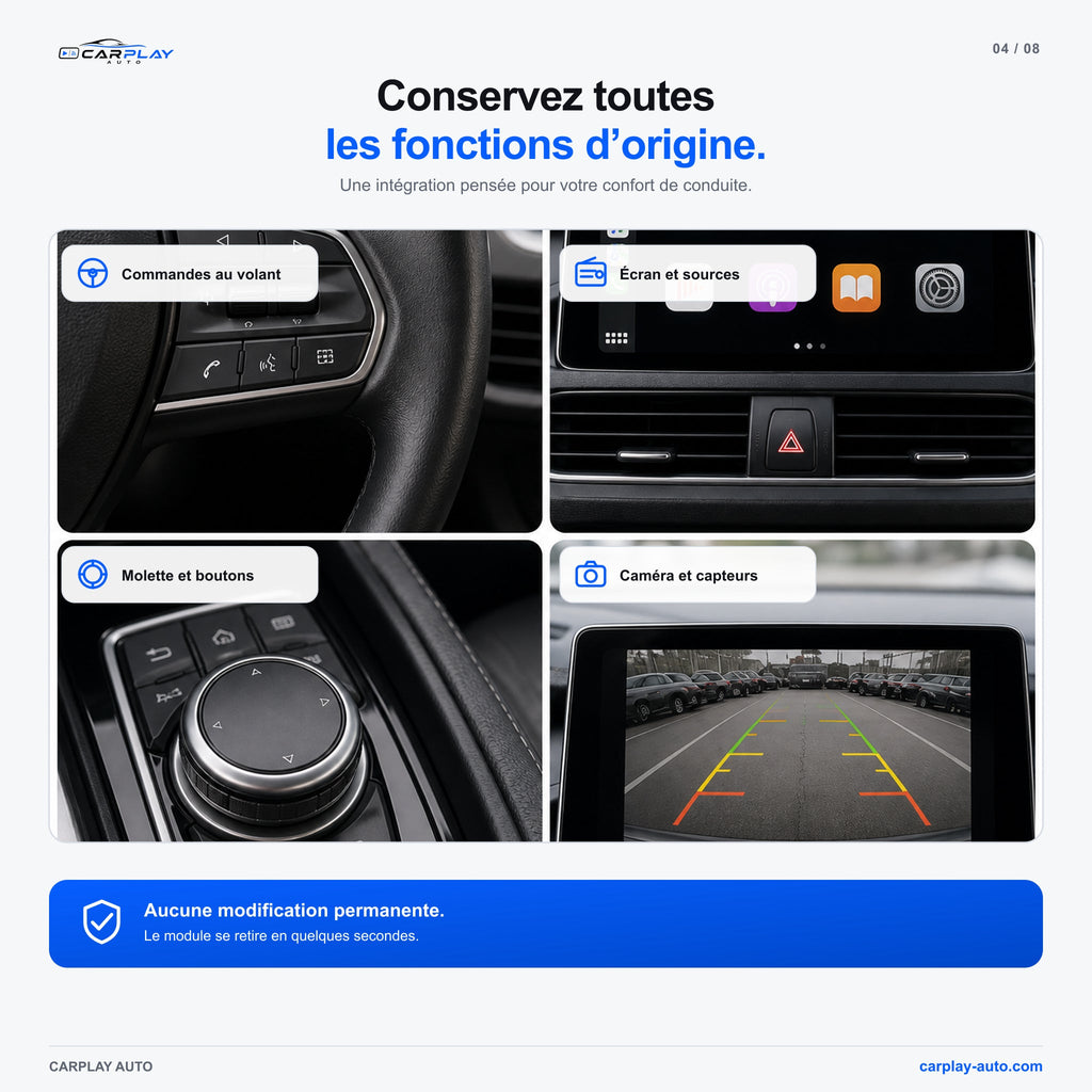 Boîtier CarPlay compatible avec Ford F-150 SYNC2 [2013-2014]