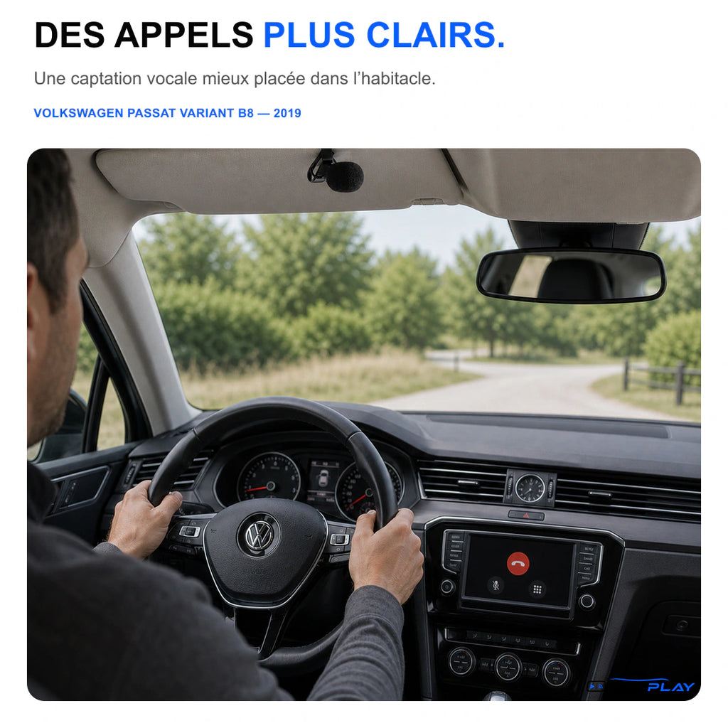 Microphone filaire (Améliore la qualité audio)