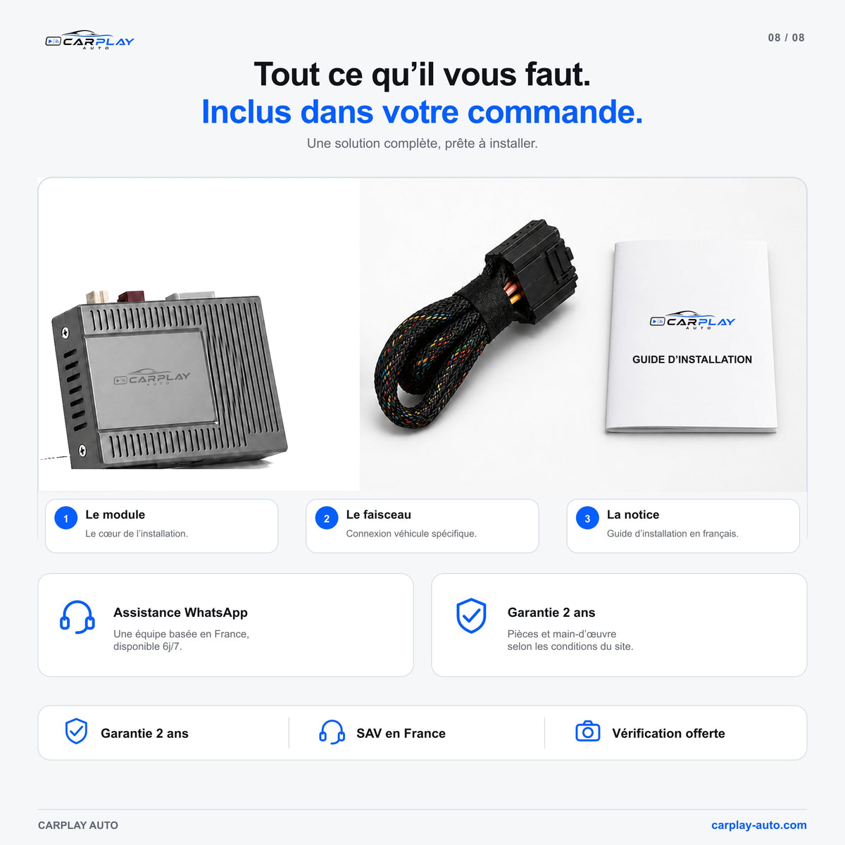 Boîtier CarPlay compatible avec Jeep Renegade [2013-2019]