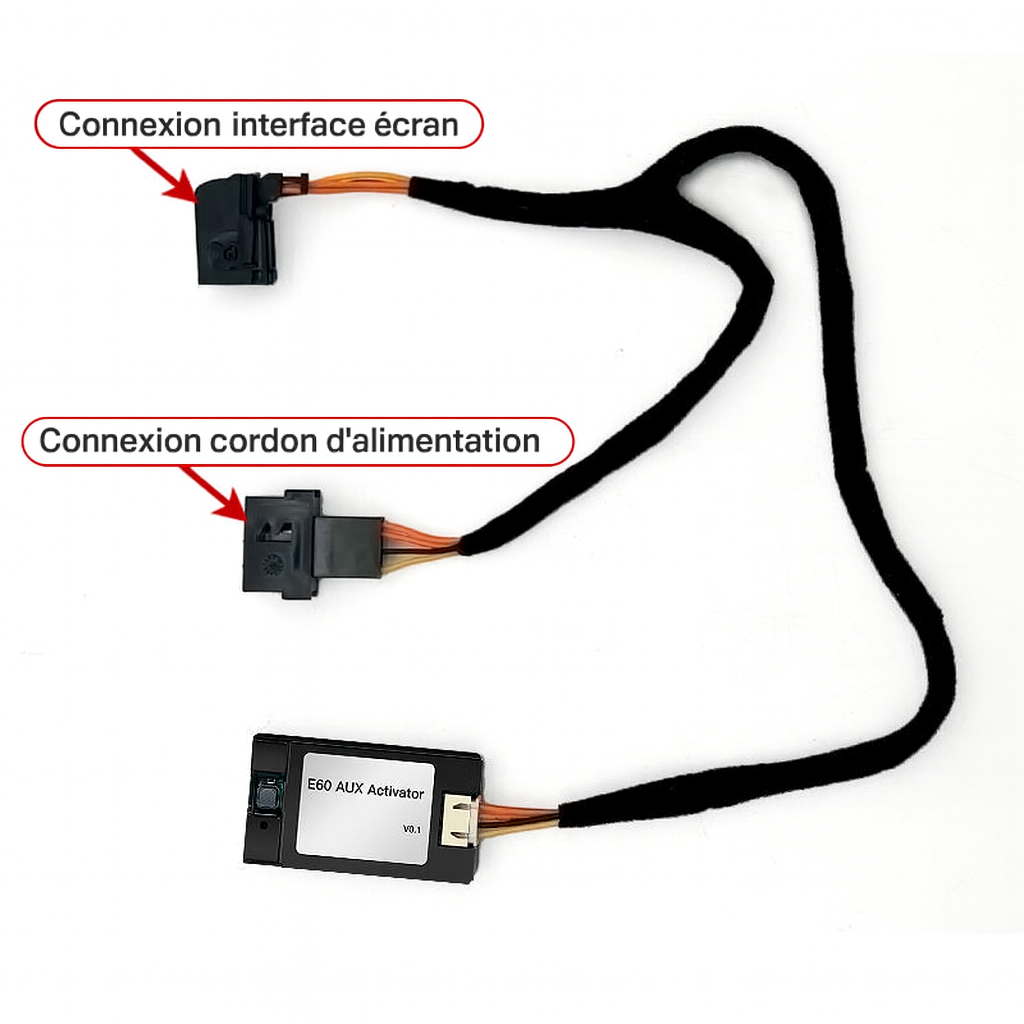 Activateur AUX JACK BMW E60 E61 E63 E64