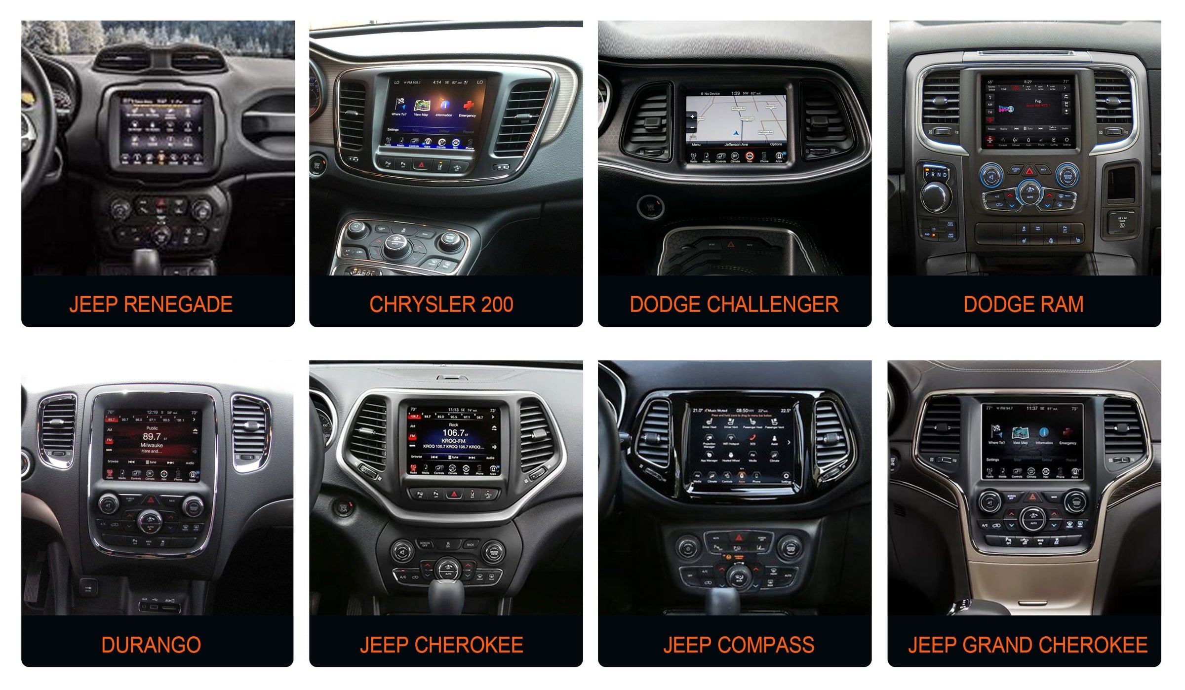 Ecran Carplay pour Jeep Renegade 2019-2023