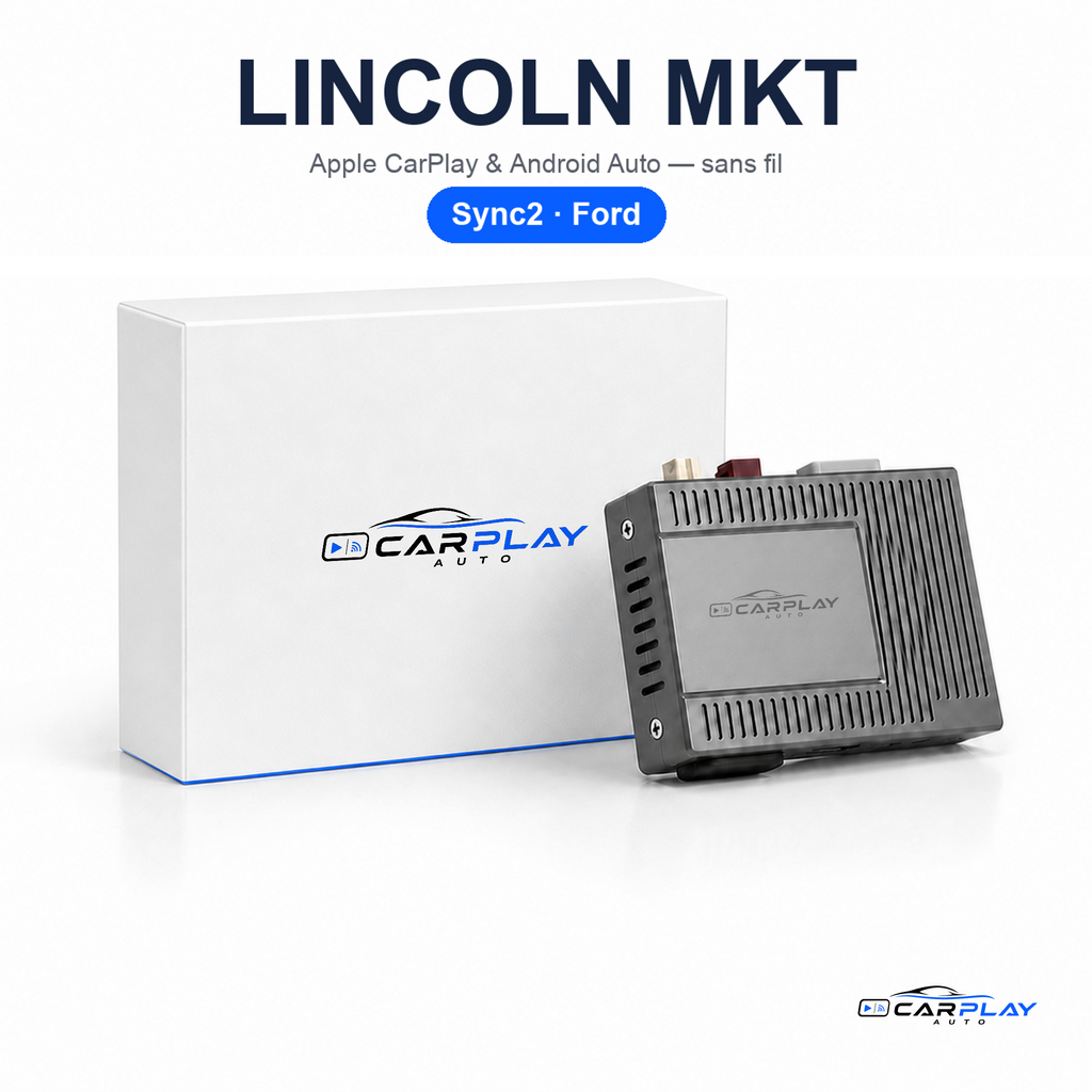 Boîtier CarPlay compatible avec Lincoln MKT SYNC2