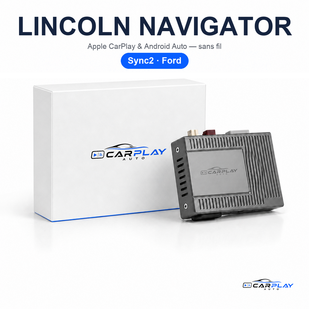 Boîtier CarPlay compatible avec Lincoln Navigator SYNC2