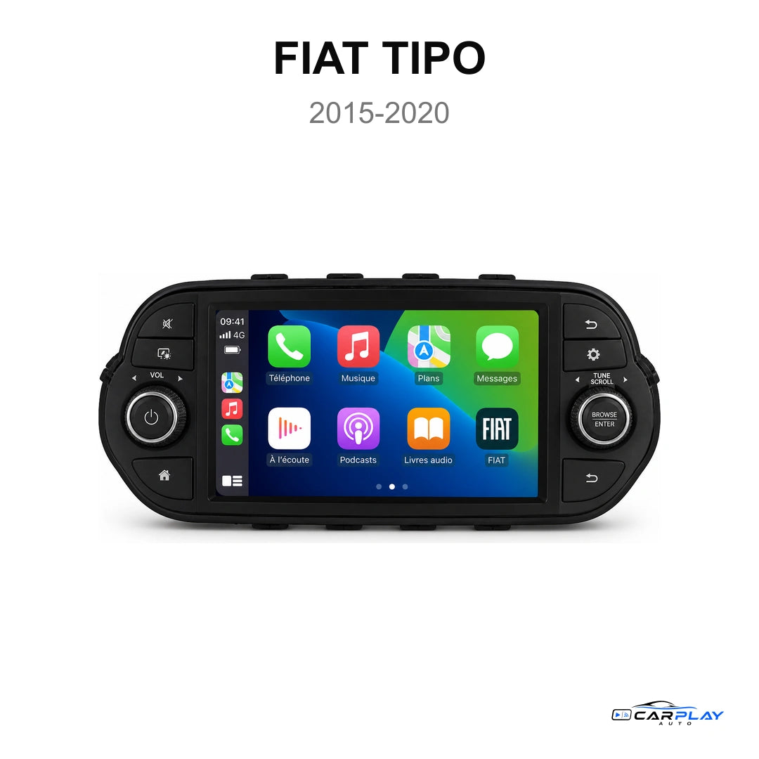 Écran CarPlay compatible avec Fiat Tipo [2015-2020]