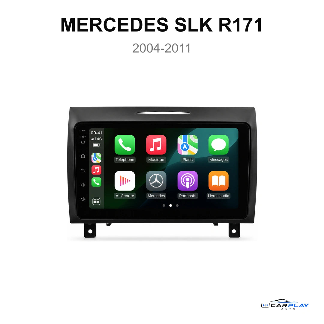 Écran CarPlay compatible avec Mercedes SLK R171 [2004-2011]