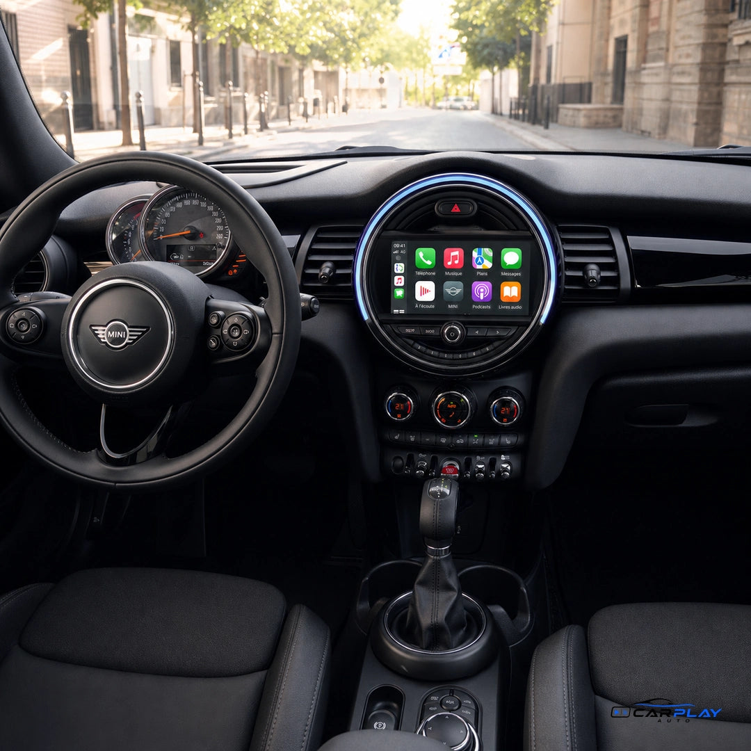 Écran CarPlay compatible avec Mini Cooper [2012-2019] F55 / F56