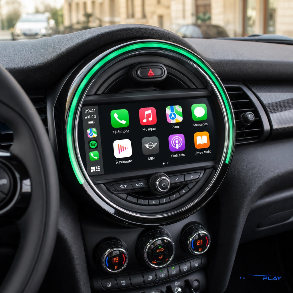 Écran CarPlay compatible avec Mini Cooper [2012-2019] F55 / F56
