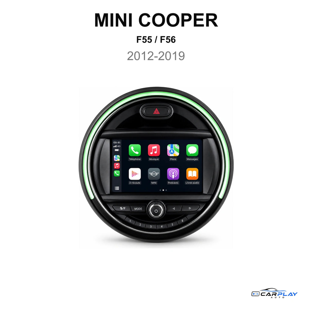 Écran CarPlay compatible avec Mini Cooper [2012-2019] F55 / F56