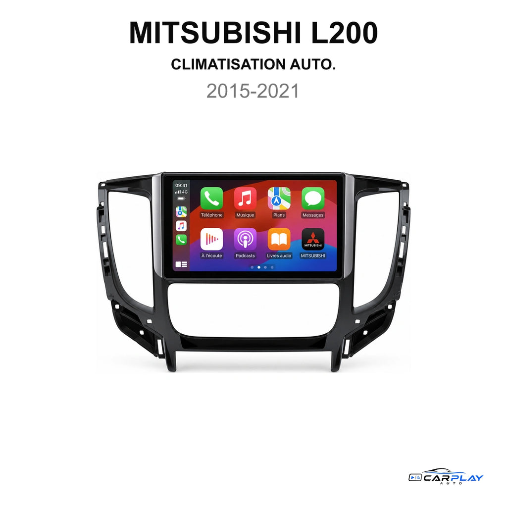 Écran CarPlay compatible avec Mitsubishi L200 [2015-2021] Climatisation auto.