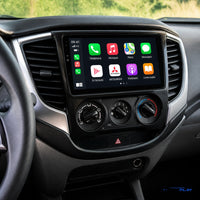 Écran CarPlay compatible avec Mitsubishi L200 [2015-2021] Climatisation manuelle