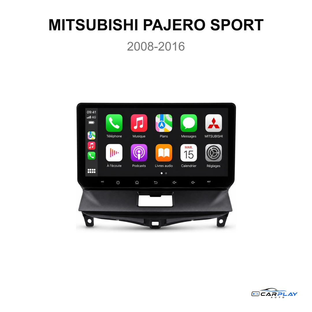Écran CarPlay compatible avec Mitsubishi Pajero Sport [2008-2016]