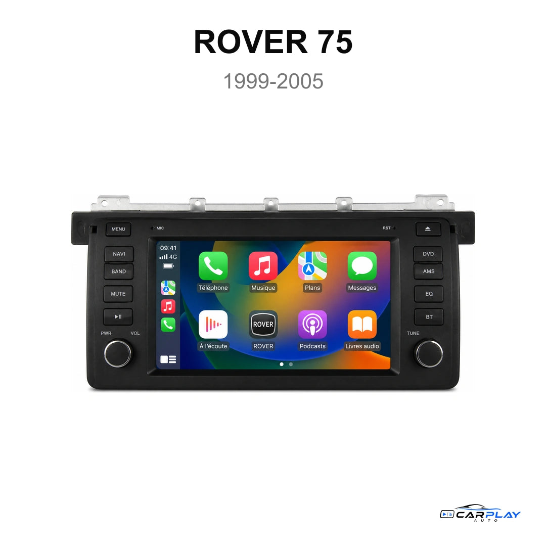 Écran CarPlay compatible avec Rover 75 [1999-2005]