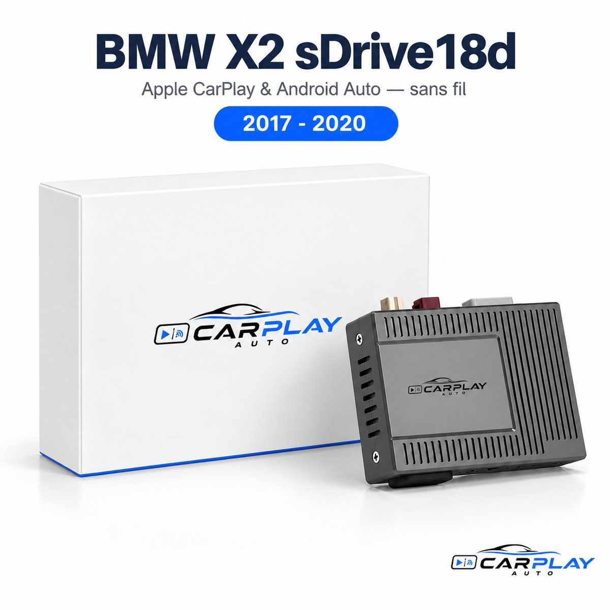 Boîtier CarPlay compatible avec BMW X2 sDrive18d [2017-2020]