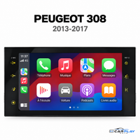 Écran CarPlay compatible avec Peugeot 308 [2013-2017]