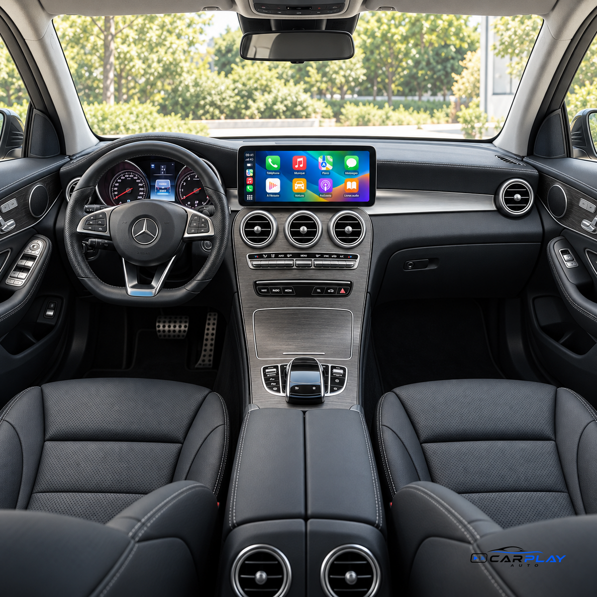 Écran CarPlay compatible avec Mercedes GLC X253 [2015-2018] - NTG 4.5