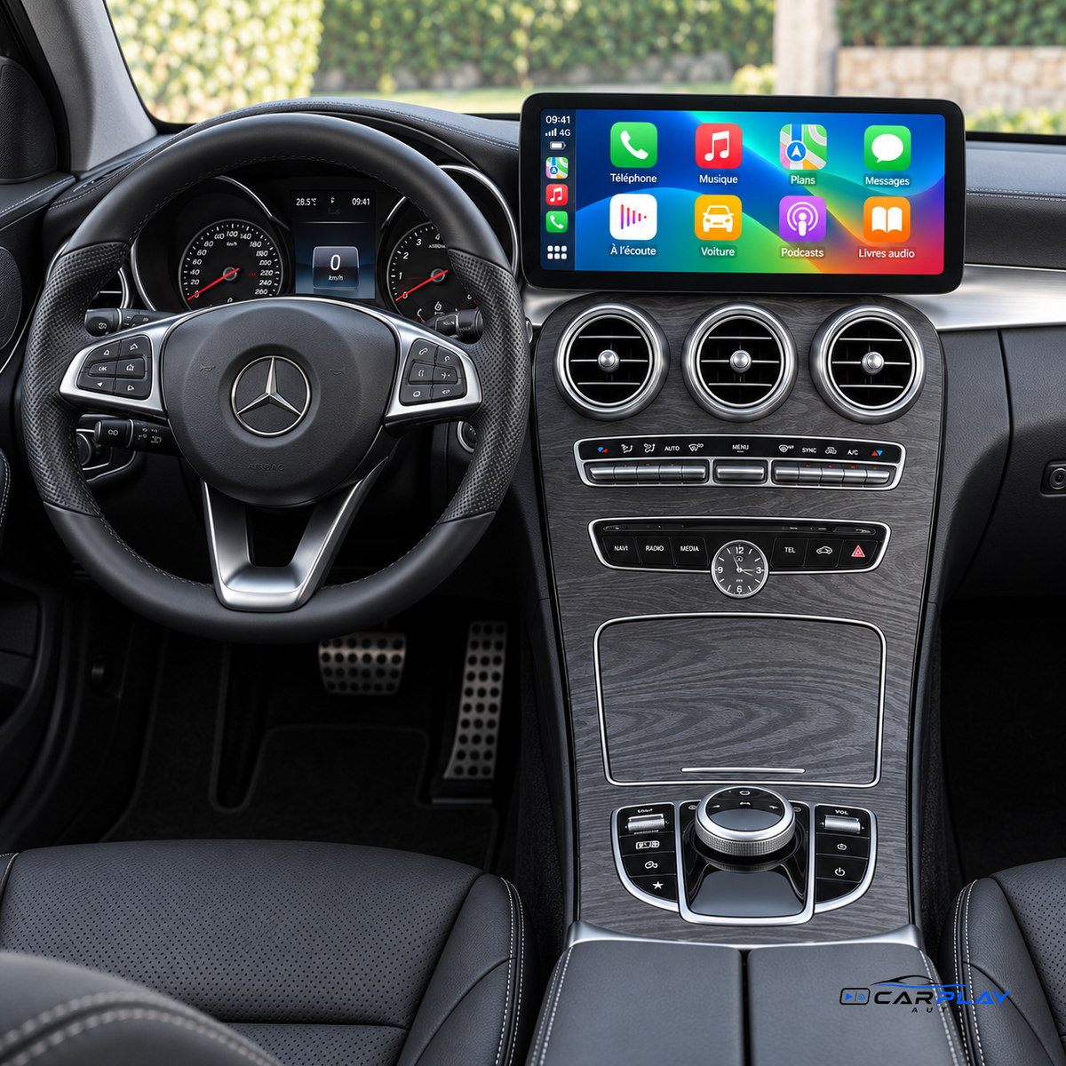 Écran CarPlay compatible avec Mercedes Classe C W205 [2015-2018] - NTG 5.0
