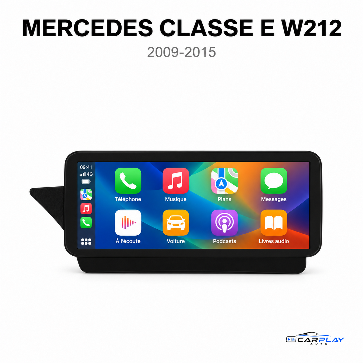 Écran CarPlay compatible avec Mercedes Classe E W212 [2009-2015] - NTG 4.0