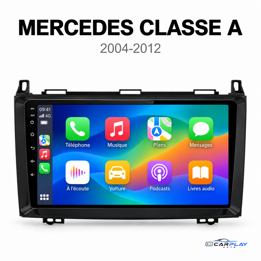 Écran CarPlay compatible avec Mercedes Classe A W169 [2004-2012]