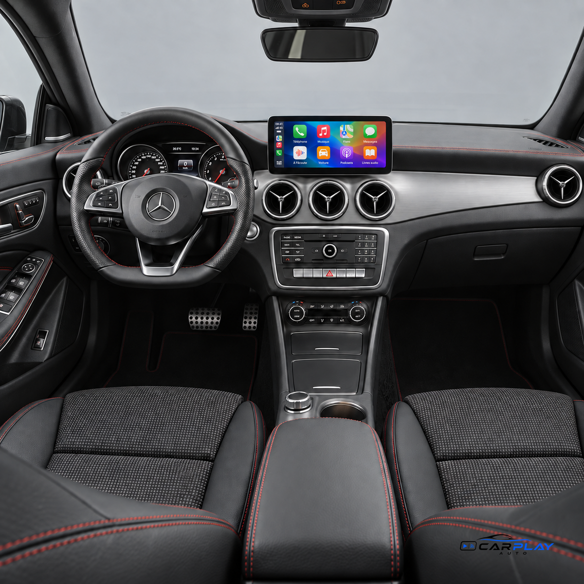Écran CarPlay compatible avec Mercedes CLA - C117 [2015-2018] NTG 5.0