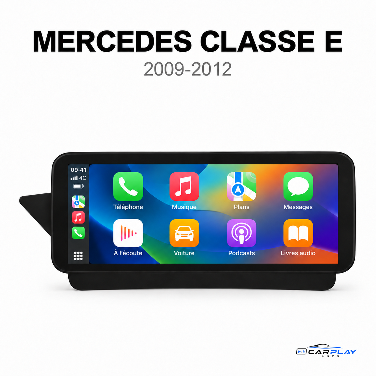 Écran CarPlay compatible avec Mercedes Classe E Coupé / Cabriolet [2009-2012] (W207 / C207 / A207) - NTG 4.0