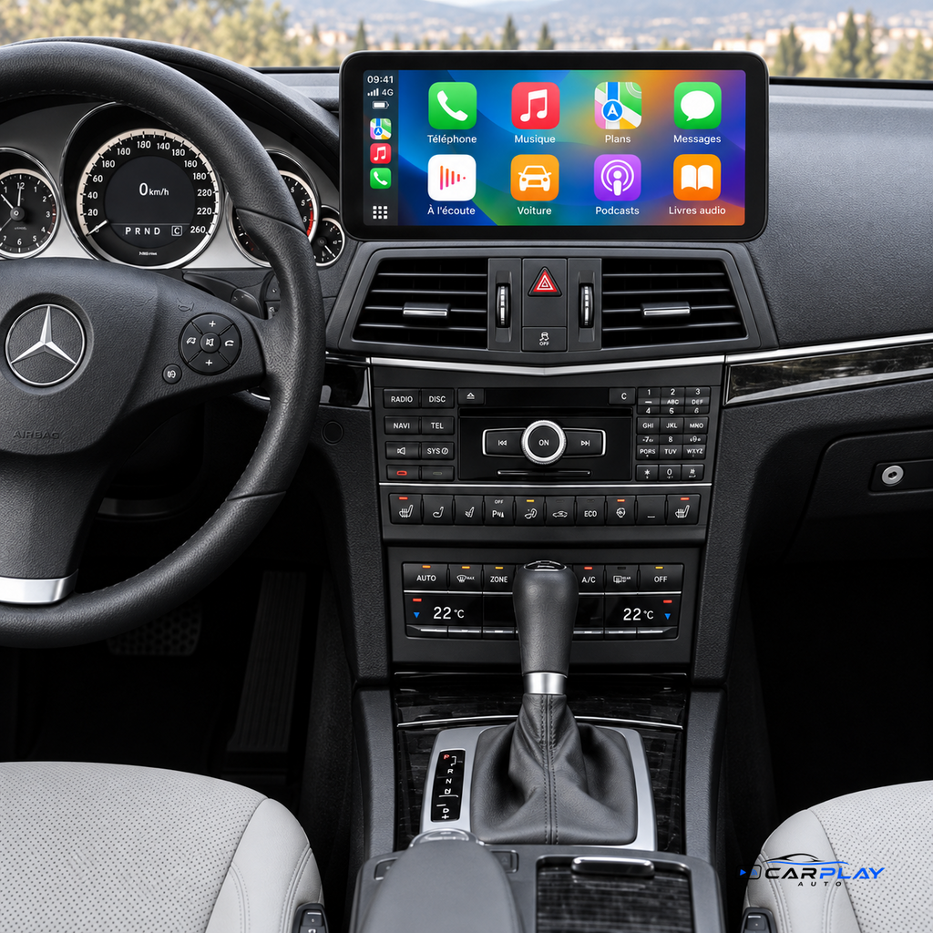 Écran CarPlay compatible avec Mercedes Classe E Coupé / Cabriolet [2009-2012] (W207 / C207 / A207) - NTG 4.0