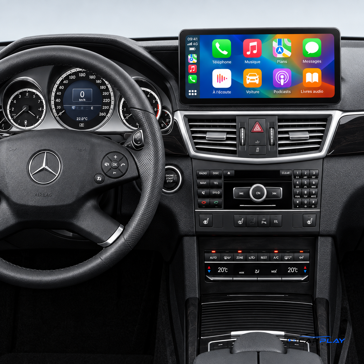 Écran CarPlay compatible avec Mercedes Classe E W212 [2012-2014] - NTG 4.5
