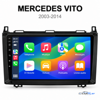 Écran CarPlay compatible avec Mercedes Vito W639 [2003-2014]
