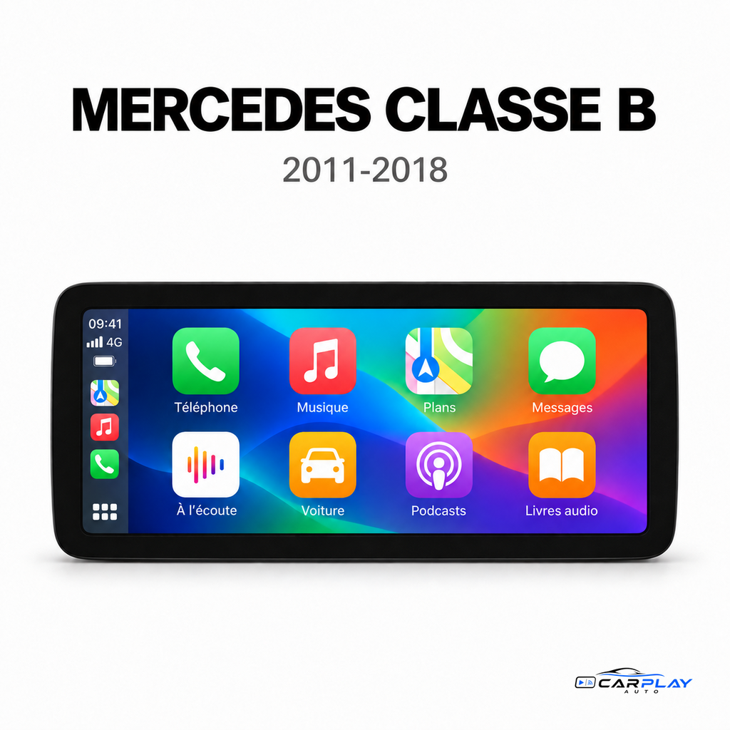 Écran CarPlay compatible avec Mercedes Classe B W246 [2011-2018] - NTG 5.0
