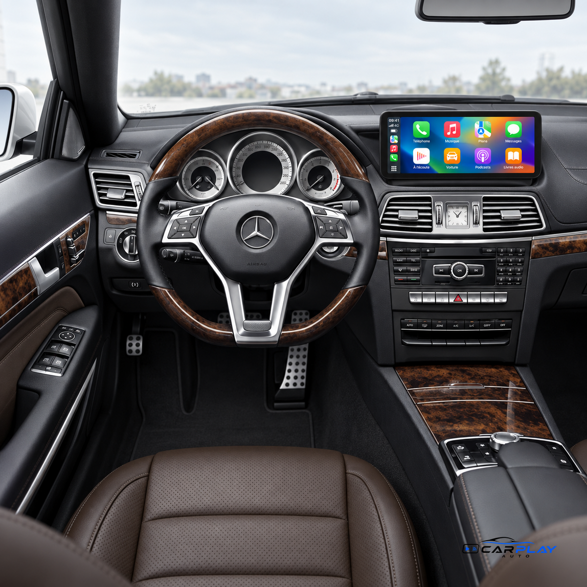 Écran CarPlay compatible avec Mercedes Classe E W212 [2014-2015] - NTG 5.0