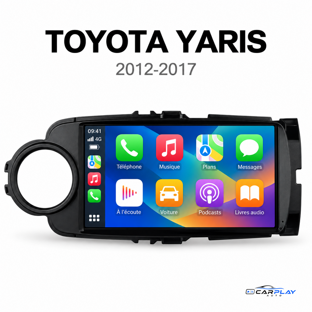 Écran CarPlay compatible avec Toyota Yaris [2012-2017]