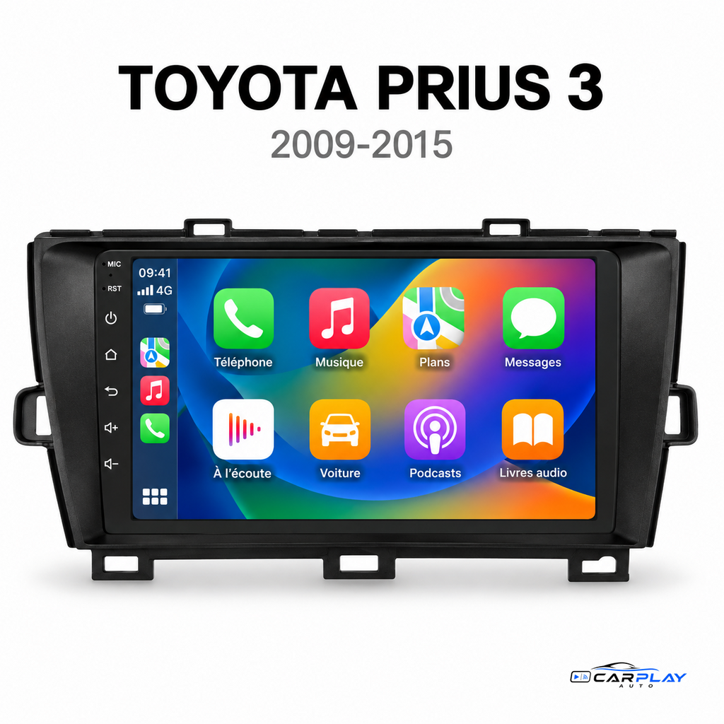 Écran CarPlay Toyota Prius 3 2009-2015