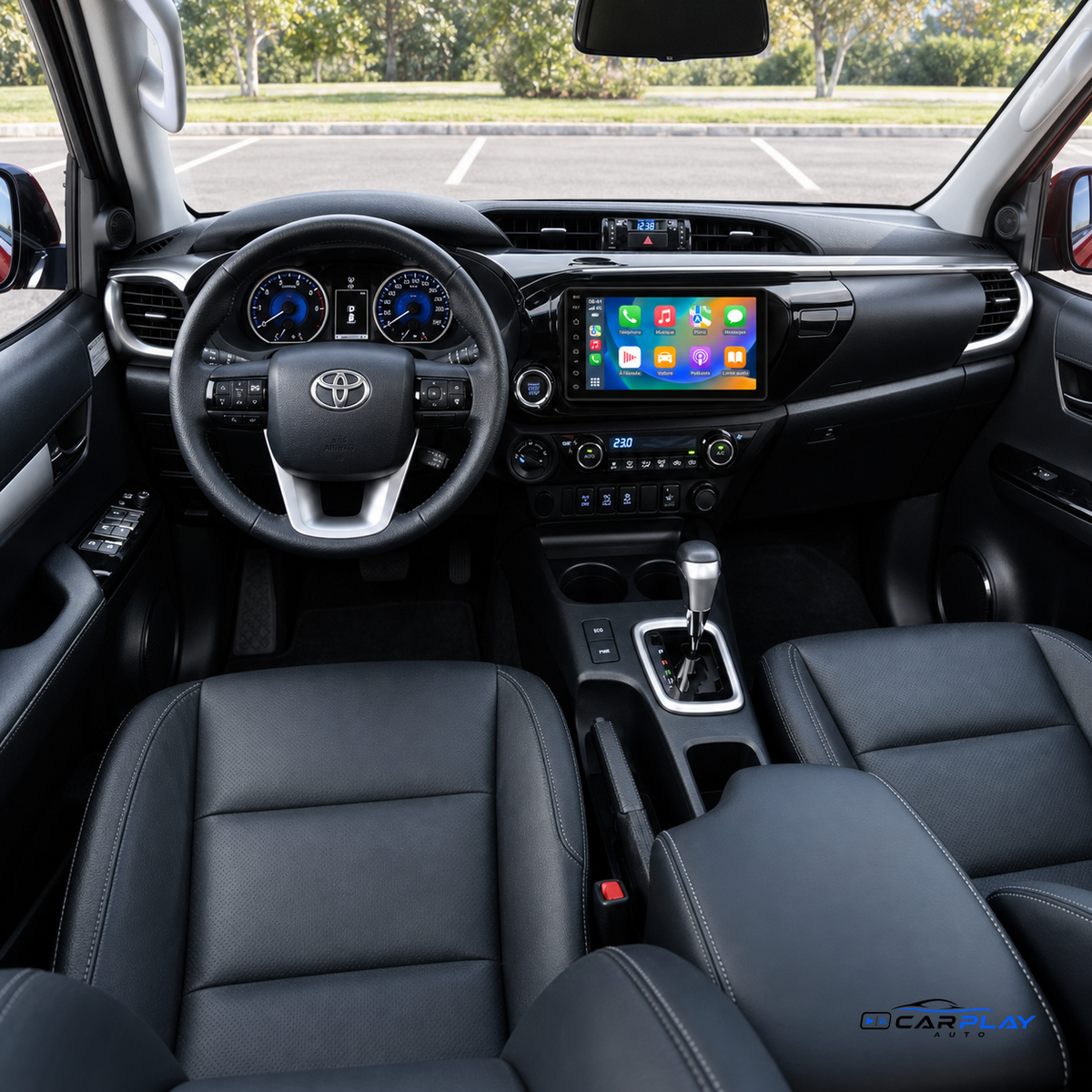 Écran CarPlay compatible avec Toyota Hilux [2015-2023]