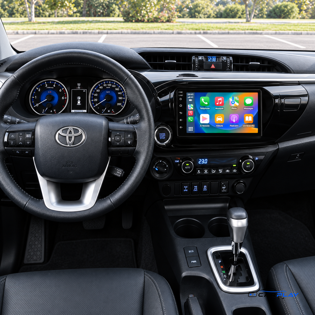 Écran CarPlay compatible avec Toyota Hilux [2015-2023]