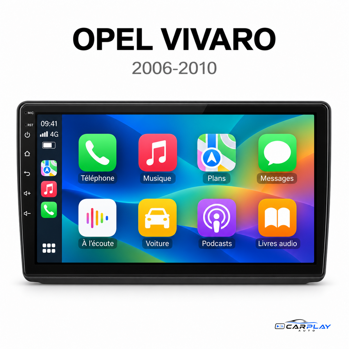 Écran CarPlay Opel Vivaro 2006-2010