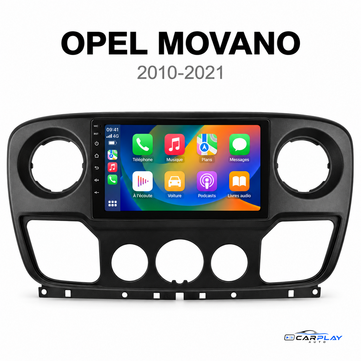 Écran CarPlay Opel Movano 2010-2021
