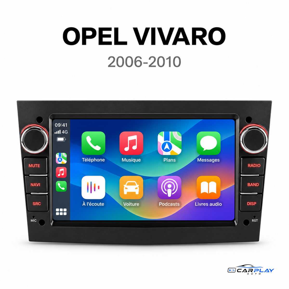 Écran CarPlay Opel Meriva A 2003-2011