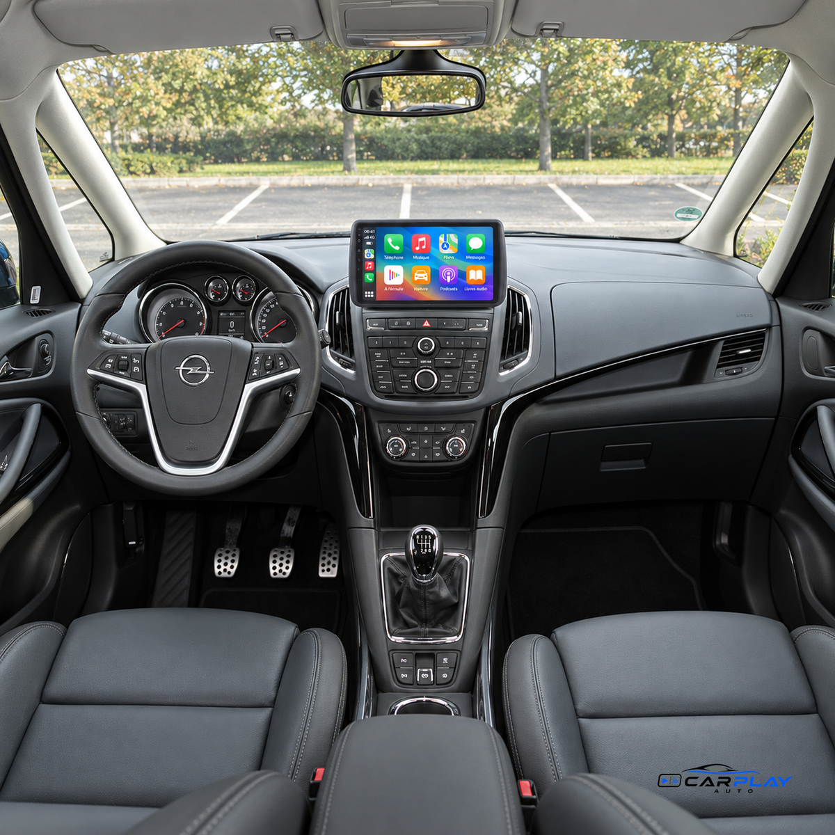 Écran CarPlay compatible avec Opel Zafira Tourer [2006-2014]