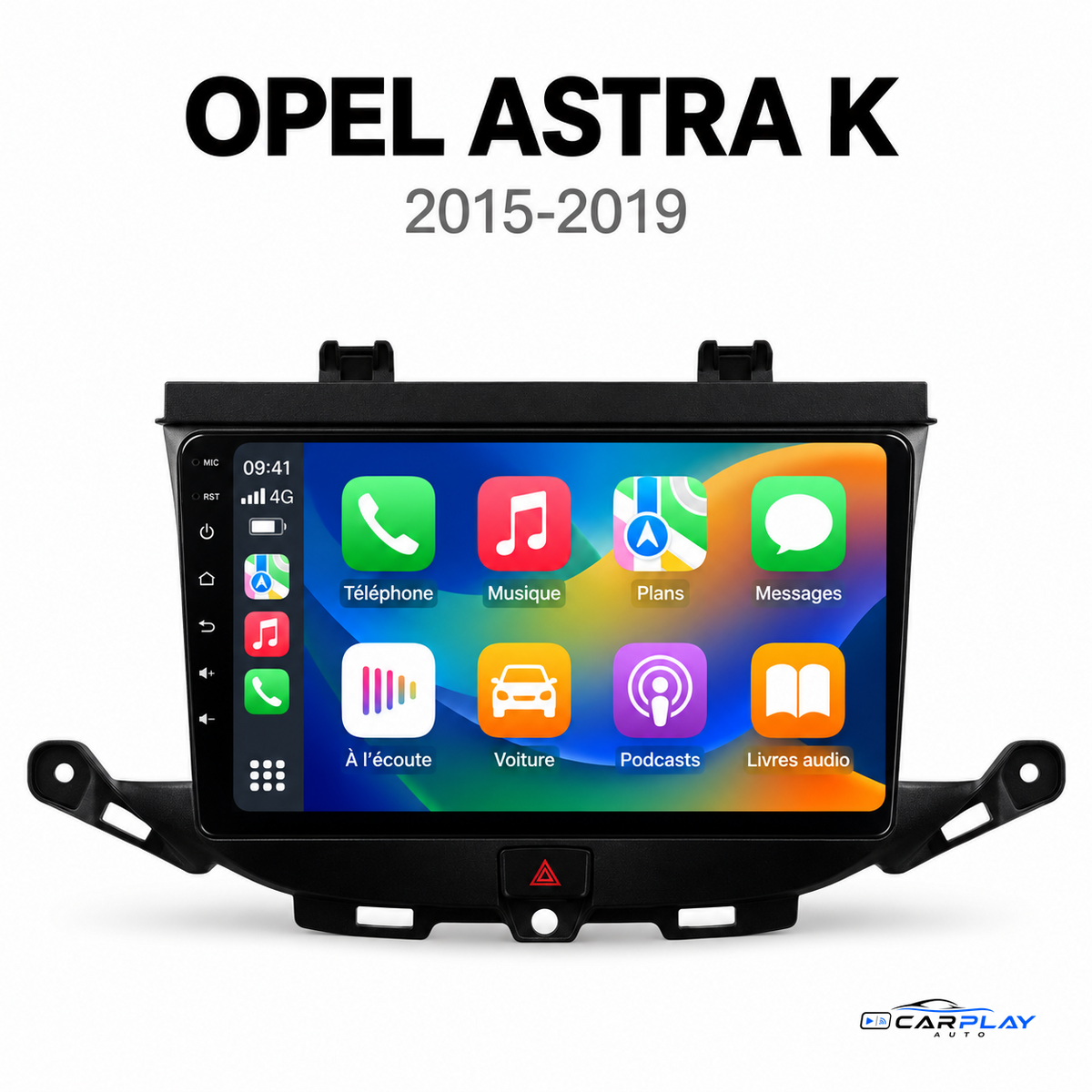 Écran CarPlay Opel Astra K 2015-2019