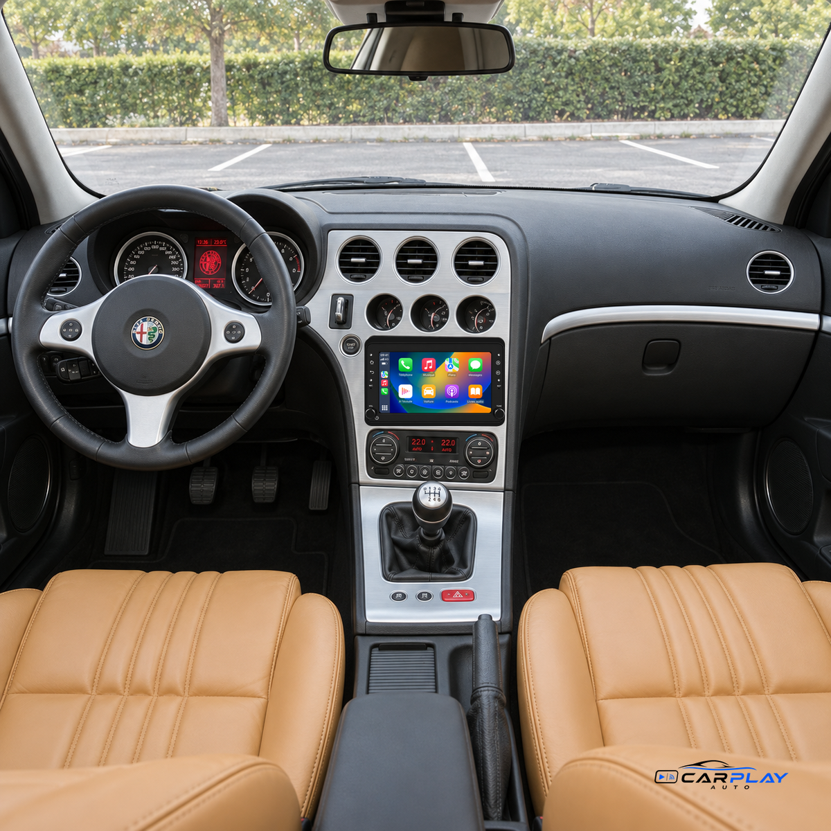 Écran CarPlay compatible avec Alfa Romeo 159 [2005-2011]