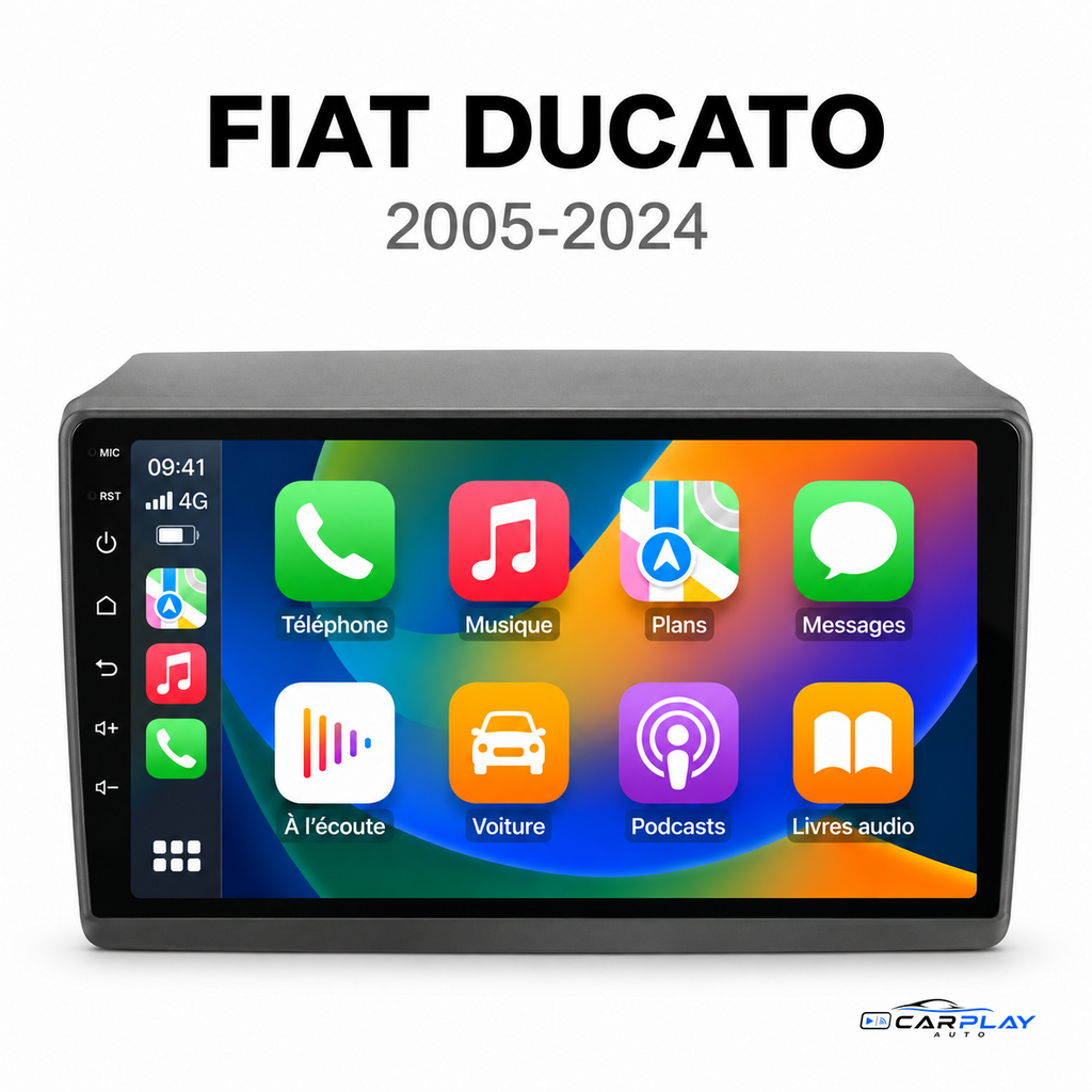 Écran CarPlay Fiat Ducato 2005-2024