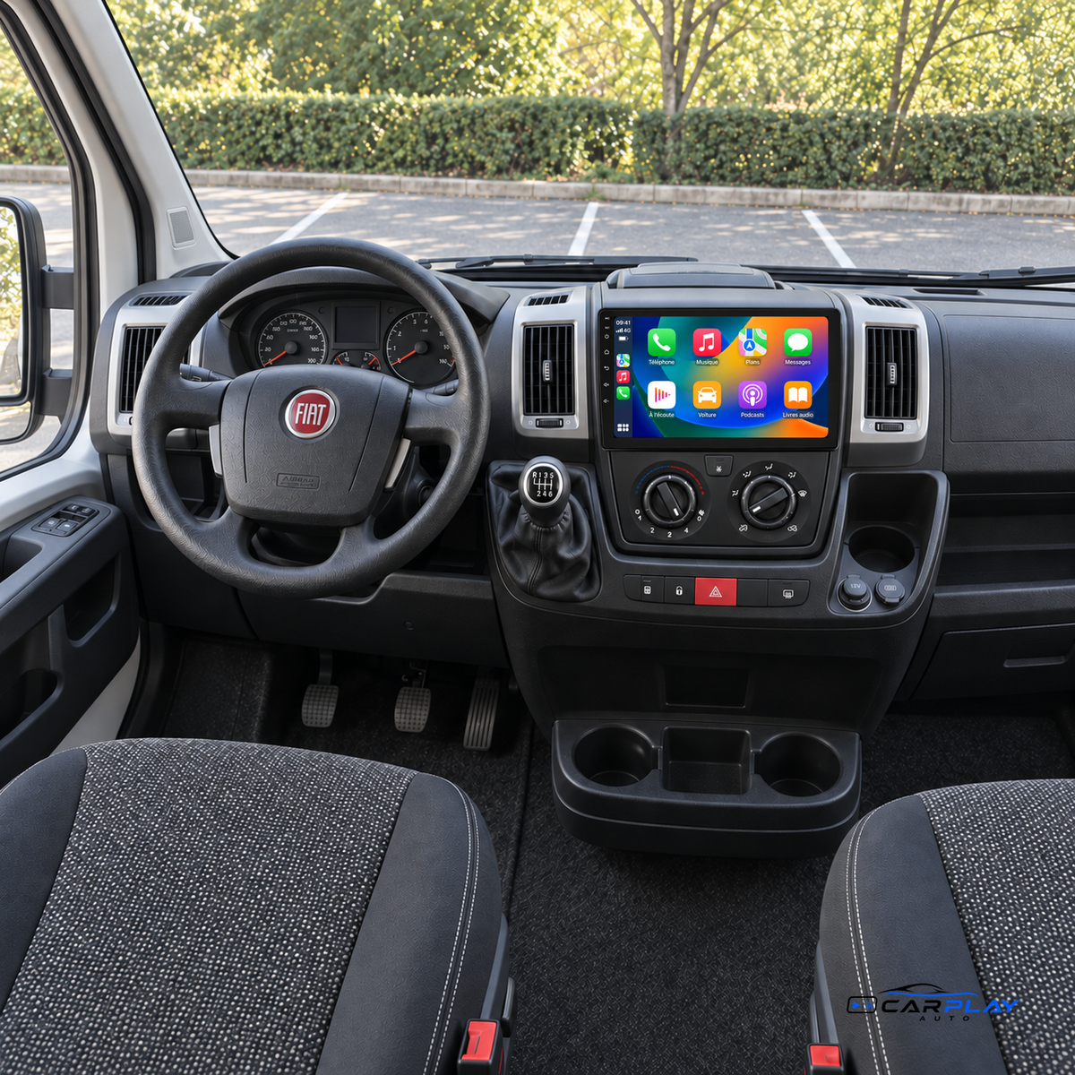 Écran CarPlay compatible avec Fiat Ducato [2005-2024]