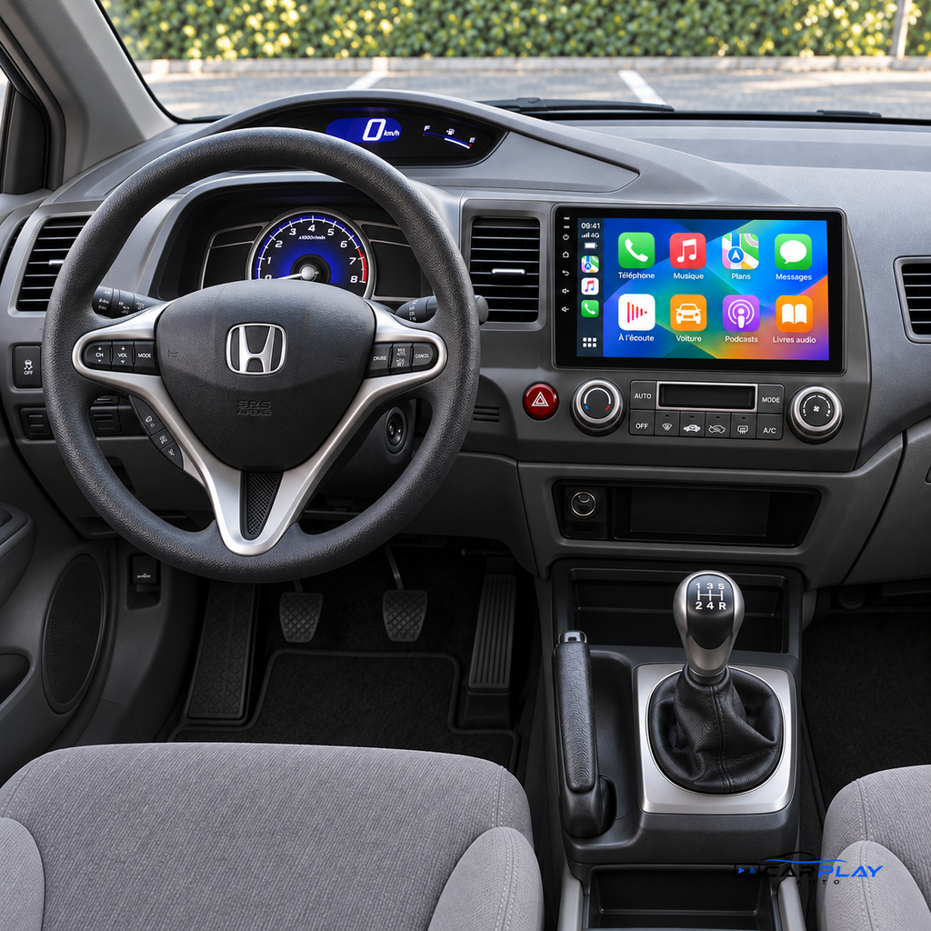 CarPlay screen compatible with Honda Civic [2006-2011] Type B