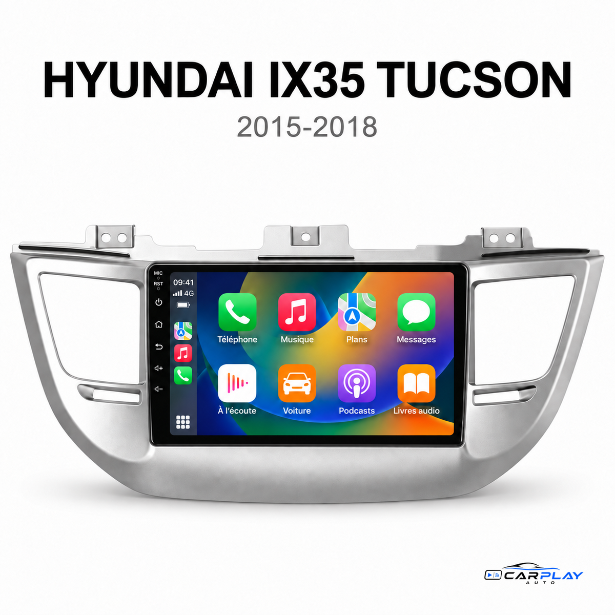 CarPlay screen compatible with Hyundai iX35 / Tucson [2015-2018] - Type A