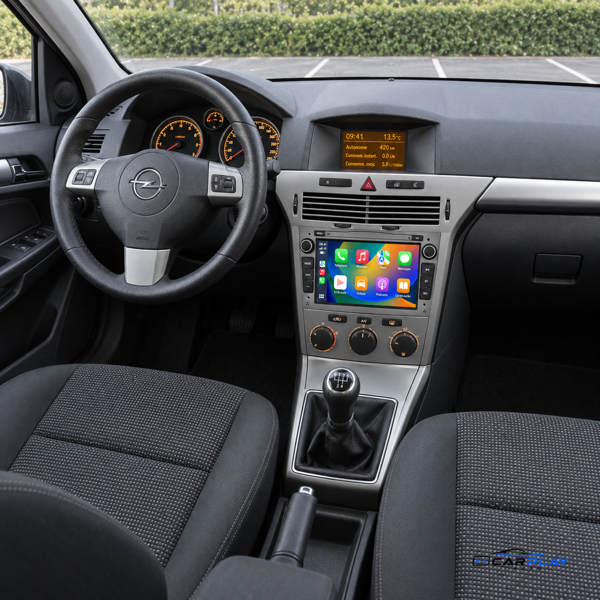CarPlay screen compatible with Opel Astra G / Astra H [1998-2010]