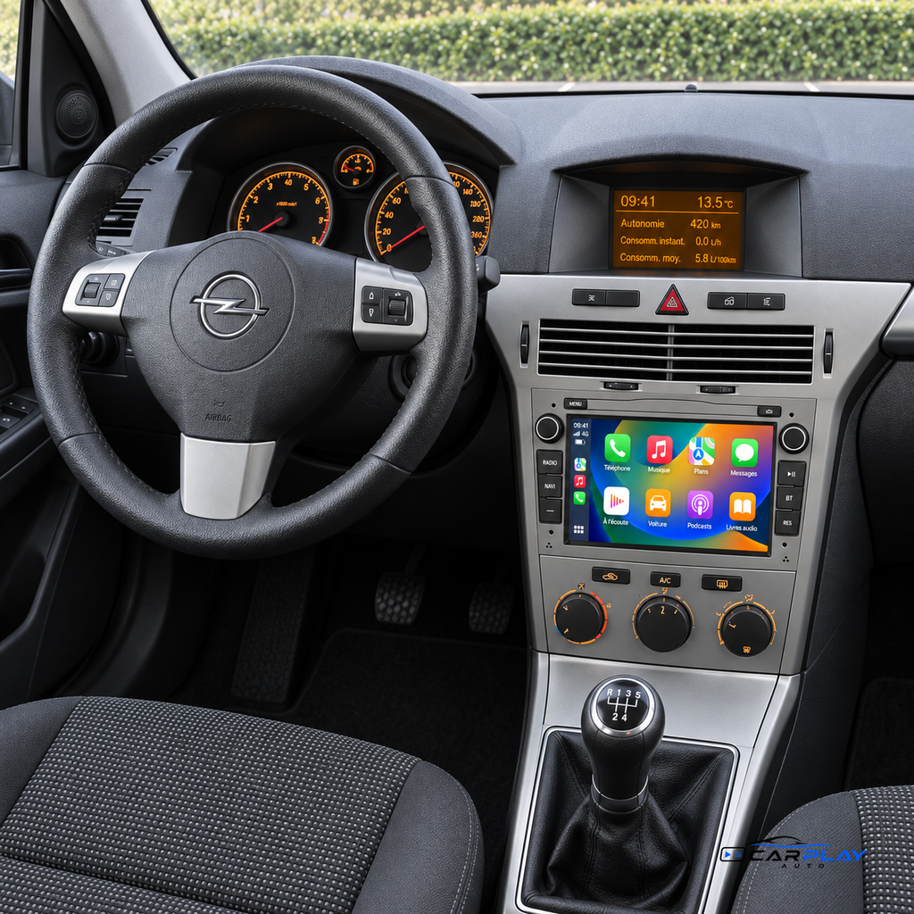 CarPlay screen compatible with Opel Astra G / Astra H [1998-2010]