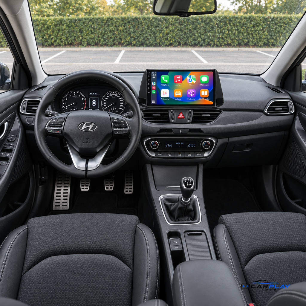 CarPlay screen compatible with Hyundai i30 [2017-2019]