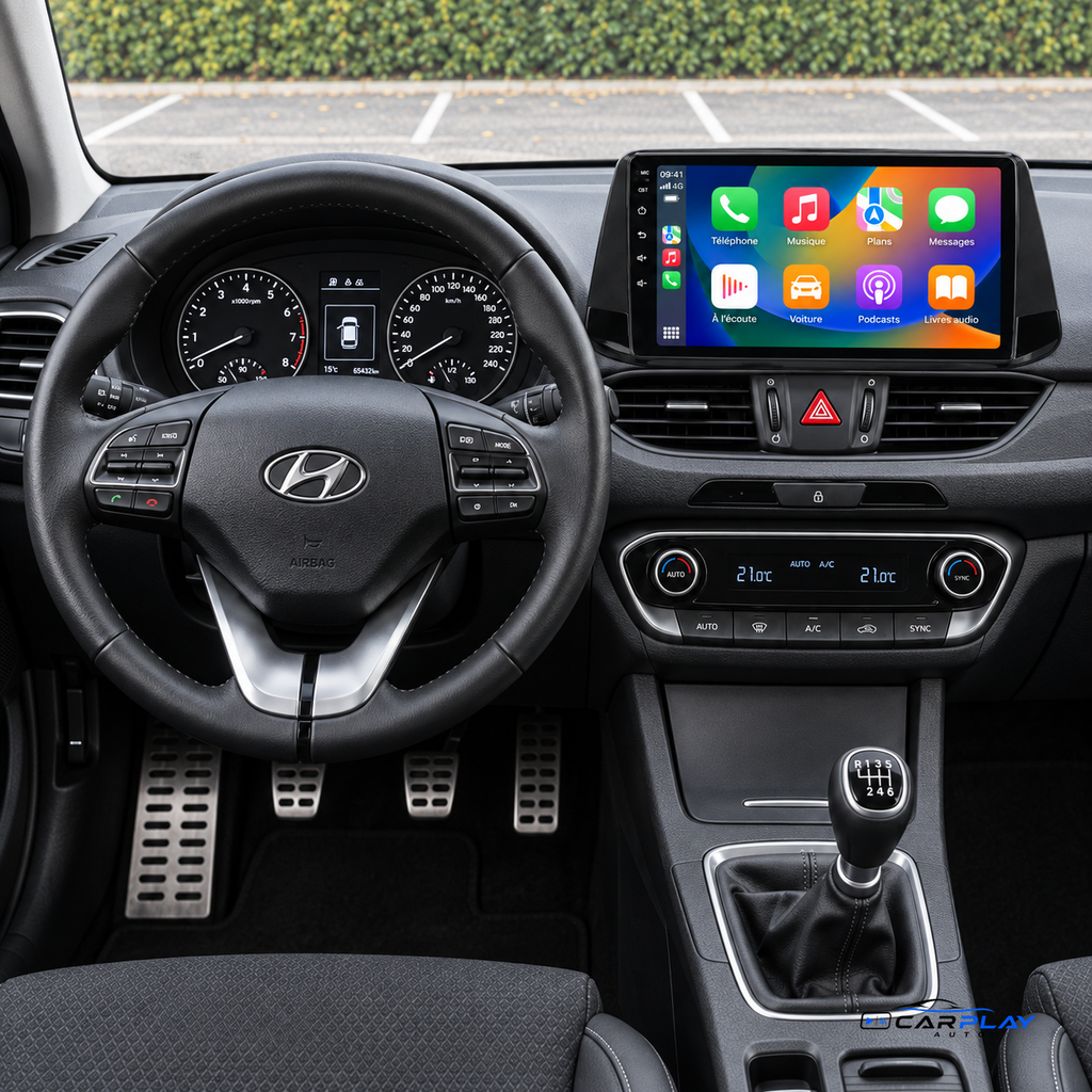 CarPlay screen compatible with Hyundai i30 [2017-2019]