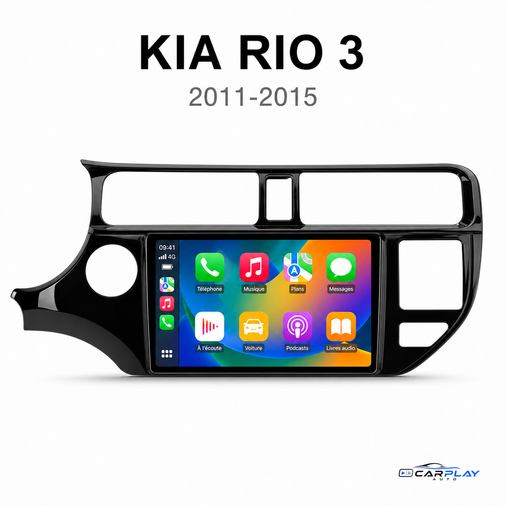 Écran CarPlay compatible avec Kia Rio 3 [2011-2015]