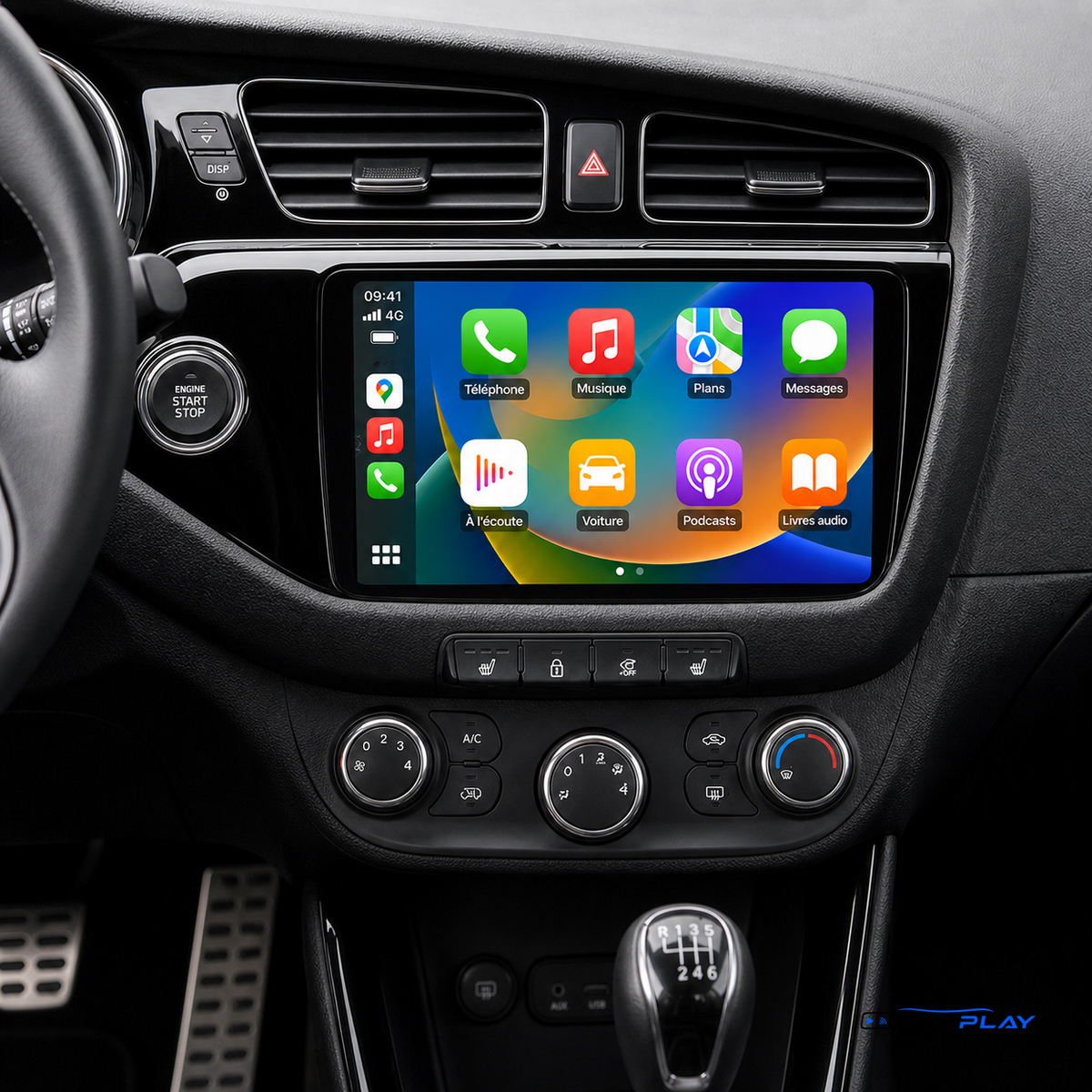Écran CarPlay compatible avec Kia Ceed [2012-2018]