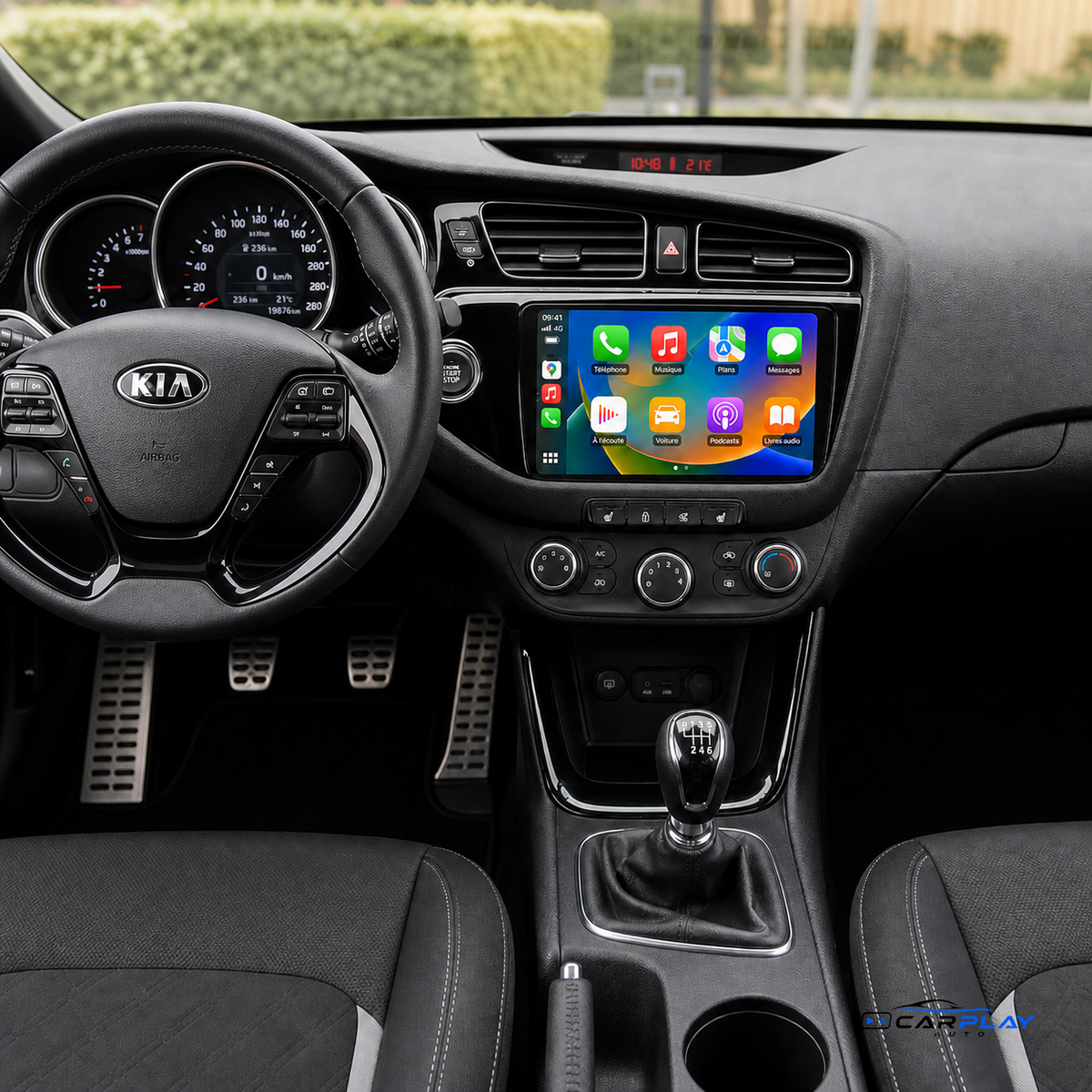 Écran CarPlay compatible avec Kia Ceed [2012-2018]